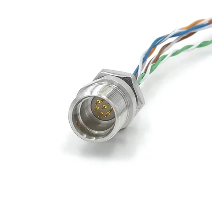 Cobalt Series Bulkhead Connector - 8 Pin