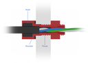 M10 Cable Penetrator for 4-5mm Cable